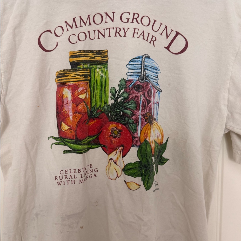 White Common Ground Country Fair T-Shirt - Picture 2 of 4
